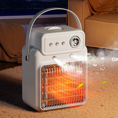 2 In 1 Mist Humidifier Heater High Power 1200W Overheating & Tip-Over Protection Fast Heating Smart Electric Heater for Home Office