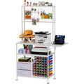 Large Foldable Heat Press Table With Storage, Pegboard And Hooks, Heat Press Stand With Vinyl Holder And Drawer,...