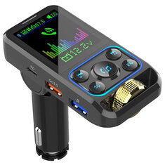 BC83 Car Bluetooth MP3 Player FM Transmitter Car Charger 2 in 1 30W QC3.0 PD3.0 Fast Charge MP3 FLAC AUX Car Audio Adapter
