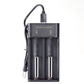 2 Slots 18650 Battery Charger Type-C for 4.2V Rechargeable Lithium  10440/14500/14650/16340/17500/17670/18350/18500/18650/26650/21700 Batteries