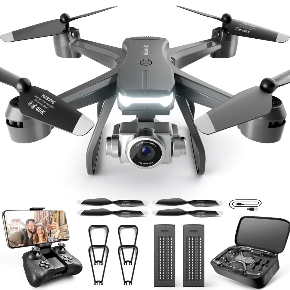 V14 Professional Drone 6K HD Dual Camera Wifi FPV Portable RC Quadcopter 2 BATTERY,Drones Suitable For Adults &...