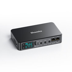 D2p Mini UPS Power Supply With LCD 10400/18000mAh 6-Port Output USB Type-C DC LAN POE For Routers Modems