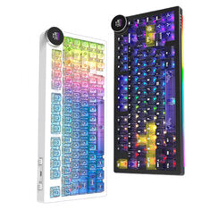 AJAZZ AK820 V2 PRO Mechanical Gaming Keyboard Knob 81 Keys Tri-mode RGB