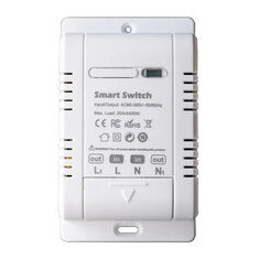 Tuya 20A WiFi Smart Switch Circuit Breaker APP Control Power Monitor Overload Pr