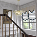 Same As W1340120181-L5021  8-Light 23.6   Wide Crystal Waterfall Chandelier   Bulb Not Included