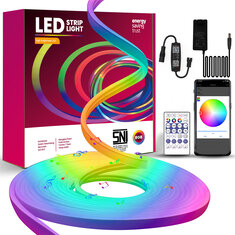 1m/2m/3m/5m Neon LED Strip RGB + IC Neon LED Strip 12V  IP65 Waterproof Neon Light Strip DIY Flexible LED Strip with Remote Control Silicone Light Strip for Indoor — kaufen online Deutschland