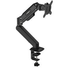 SENMI PS70 Gas Spring Monitor Arm Full Motion Articulation for 17-32 inch Screen Monitors Support 2-9kg Load VESA Mount 180° Swivel 90° Tilt Cable Management Mechanic Arms