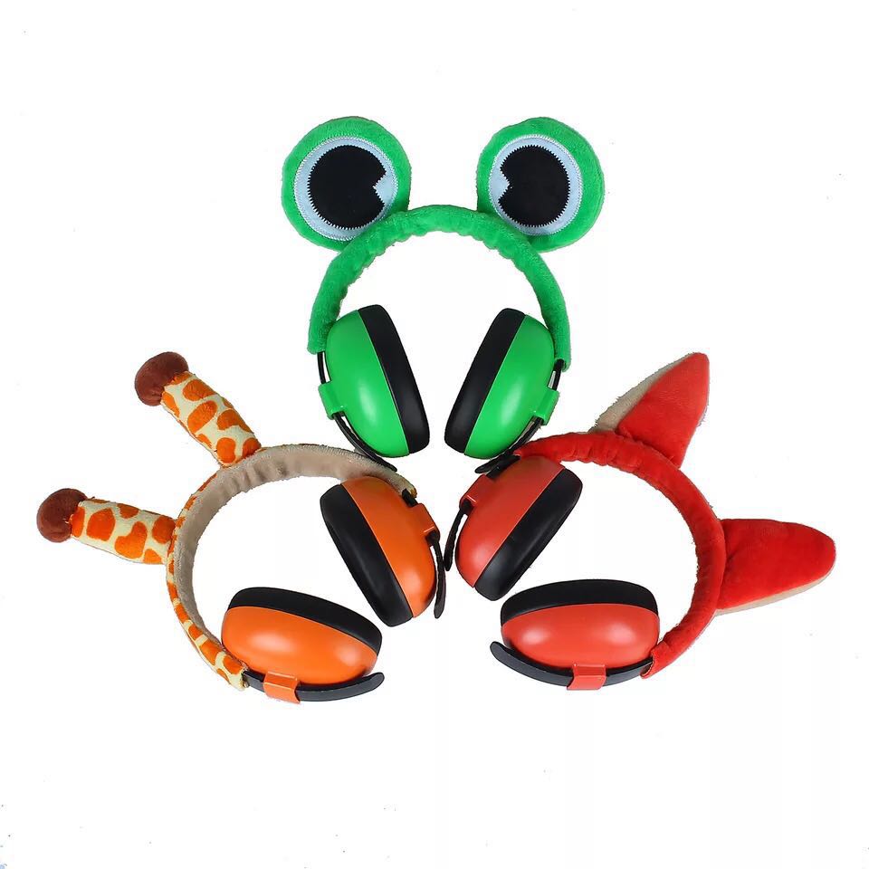 Cartoon Flannel Children's Soundproof And Anti-noise Earmuffs