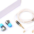 In-ear electronic dual-action metal headset