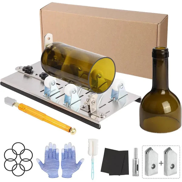 Glass Bottle Cutter Tool Kit, DIY Machine For Cutting Wine, Beer, Liquor, Whiskey, Alcohol, Champagne, Bottle Cutter...