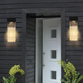 Outdoor Waterproof Transparent LED Crystal Wall Light Supports Many Types Of Bulb-2 Packs With Light Sensitivity...