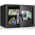 SF0602 H25 Biometric Fingerprint Safe 0.8 Cu.Ft. Security Box with Alarm System Quick Access Steel Cabinet for Home Office Money Valuables
