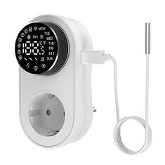 Tuya 1419 Wi Fi Plug in Smart Thermostat Socket with Timing Function LED Display