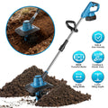 Cordless Tiller Cultivator,800W Electric Cordless Tiller Cultivator, 21V Battery Powered Soil Tiller With 6.69'...