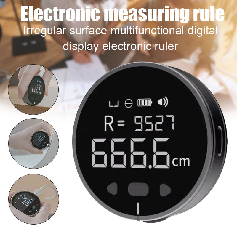 Distance Measuring Instrument Electronic Measuring Ruler Tape Measure High Definition Digital LCD High Precision...
