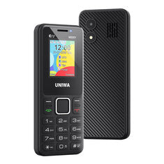 UNIWA MS001 Mini 2G GSM 1.77-inch 4 SIM 4 Standby 1800mAh FM Big Button Real-time Information Reminder Type-C Mobile Phone with Flashlight