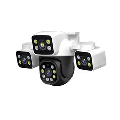 ESCAM PT223 3x4MP Three-Lens Camera Three-Screen PTZ Monitoring Sound And Light Alarm Two-Way Voice Cloud Storage Human Detect WiFi Camera