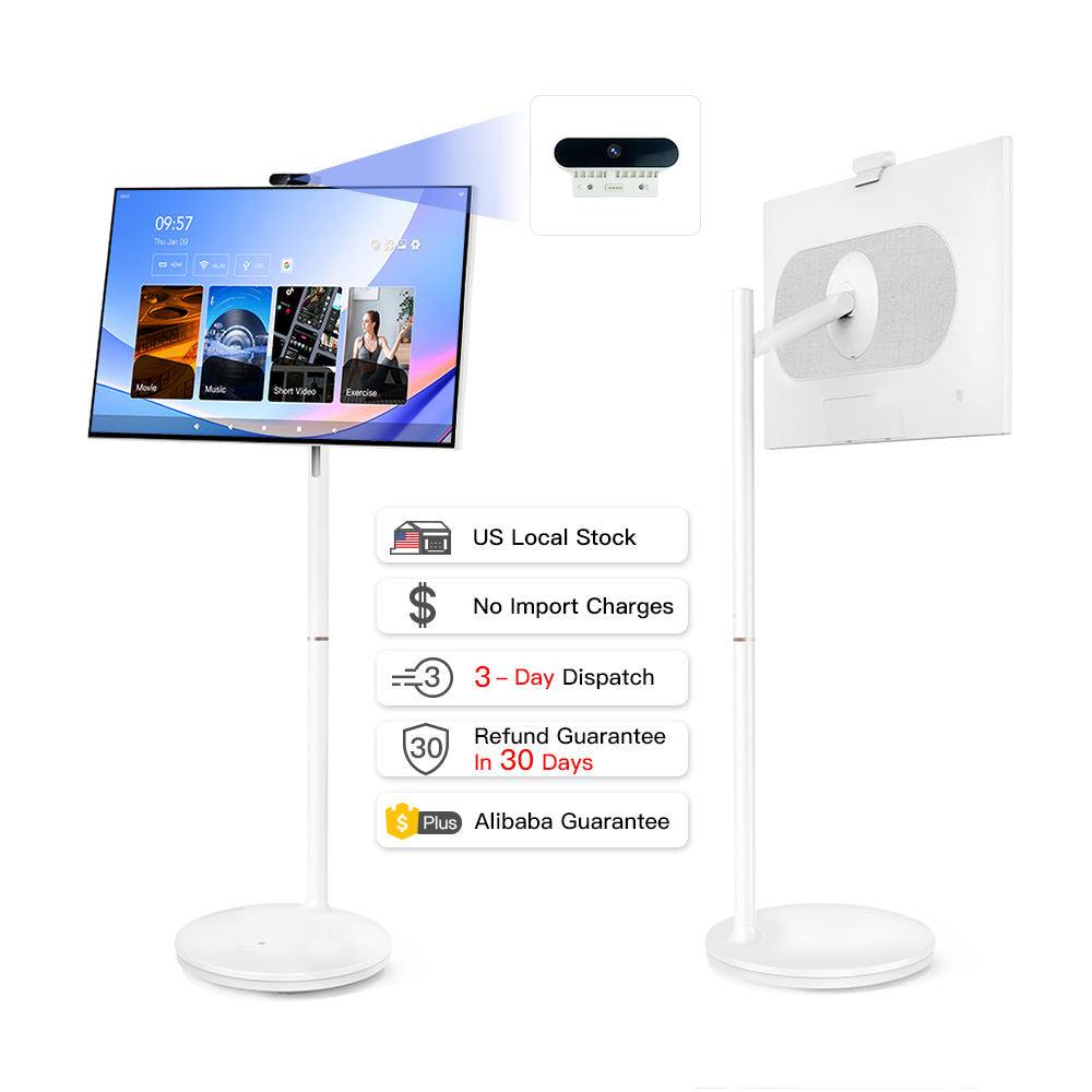32 Inch 128GB Smart Portable TV Android OS 1080P 13MP Camera Remote Control Control Home Office Entertainment...