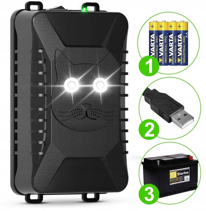 Support Pan European：Ultrasonic Mole Repellent Mole Deterrent Mole Mole Protection Repeller House Car Automotive