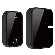 1-to-1 Wireless Music Doorbell IP44 Waterproof 200 Meters Long Range Remote 38 Music Easy Installation Smart Home Battery Operated Door Bell EU Plug Pager
