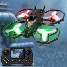 JJRC H118 PRO Stewind Shuttle Drone WiFi FPV with LCD Screen Controller HD Camera Headless Altitude Hold Mode LED RC Quadcopter RTF