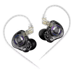 KZ Gale Earbuds 3.5mm Wired Earphones Monitors Super-Linear Driver Hifi Bass IEM Earphone with Detachable Silver-Plated 2Pin Cable for Game