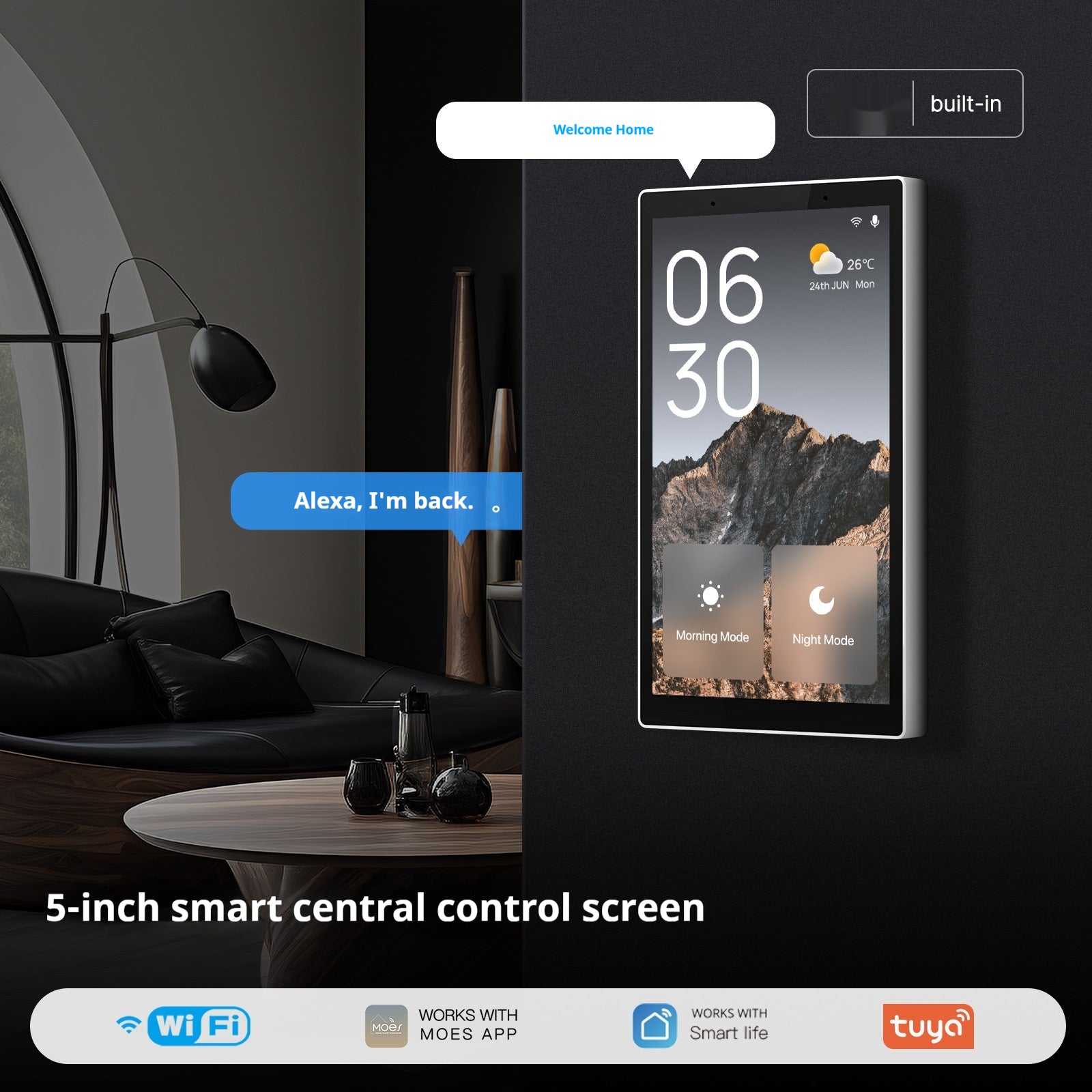 Graffiti Smart Home WiFi Central Control Screen