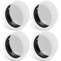 4 PCs 6.5'' Bluetooth In Ceiling Speakers, 150W, Flush Mount Ceiling & In-Wall Speaker System With 8ΩImpedance 89dB...
