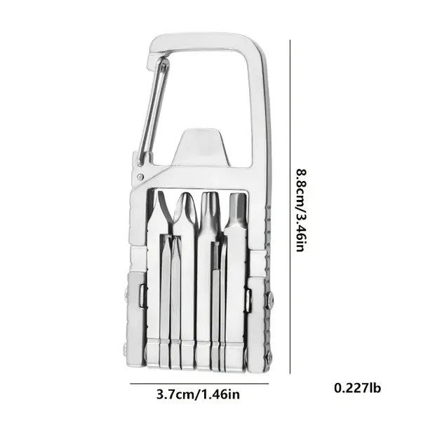 13 In 1 Multi-function Gadgets Stainless Steel Combination Tools, Mobile Phone Holder, Folding Outdoor, Bottle...