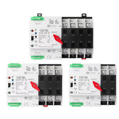 GEYA Tuya WIFI Smart ATS 2P/3P/4P 230VAC Dual Power Automatic Transfer Switch Uninterrupted Remote Automatic Control Power Switcher