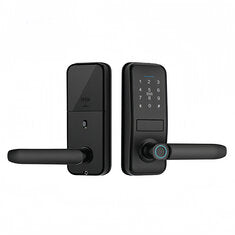 Tuya TTlock Smart Door Lock Intelligent Indoor Fingerprint Lock Aluminium Alloy Password IC Card Key APP Remote Unlock Digital Electronic Doorlock