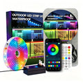 Elfeland RGB LED Smart Strip Light Waterproof IP68 Bluetooth APP & Remote Control Music Sync RGBIC Strip Light for Indoor Outdoor Decoration