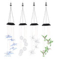 6cm Ball/Hummingbird/Sea Urchin/Butterfly Solar Wind Chime Light Waterproof Home Bedroom Decoration Supplies