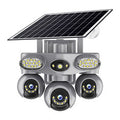 V380 6MP Triple Lens Solar Security Camera Outdoor PTZ 3-Way View Night Vision Motion Two Way Audio IP66 Weatherproof Battery Operated Home Surveillance System