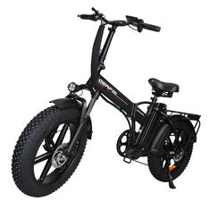 [EU DIRECT] GERPSI GPS-DZ2002 Electric Bike Integrated Wheel 48V 16AH Battery 500W Motor Recommended Top Speed 25KM/H 20*4.0inch Tires 45-55KM Mileage 120KG Payload Folding Electric Bicycle