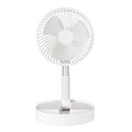 Tevorex 7200mAh Telescopic Folding Fan USB Charging Portable Mini Electric Fan Dormitory Outdoor Cooling Appliances Adjustable Home Fan