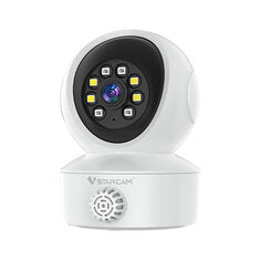 Vstarcam CS49LM 3MP HD Smart Indoor Network Security Camera with Smoke Gas Detector PTZ Color Night Vision Human Tracking Two Way Audio Wireless WiFi Camera