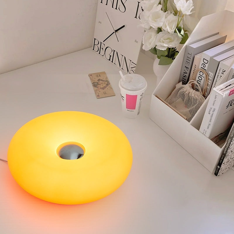 Donut Table Lamp With Touch Dimming And RGB Mood Lighting
