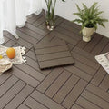 Outdoor Floor Waterproof Anti-corrosion Splicing Plastic Wood Outdoor Plastic Courtyard Balcony Terrace Self-paving