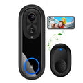 W5 2.4G/5G Tuya WiFi Video Doorbell HD 1080P Camera Wireless Smart Intercom Camera Night Vision Two-way Talk IP65 Waterproof 9000mAh Battery Visual Doorbell