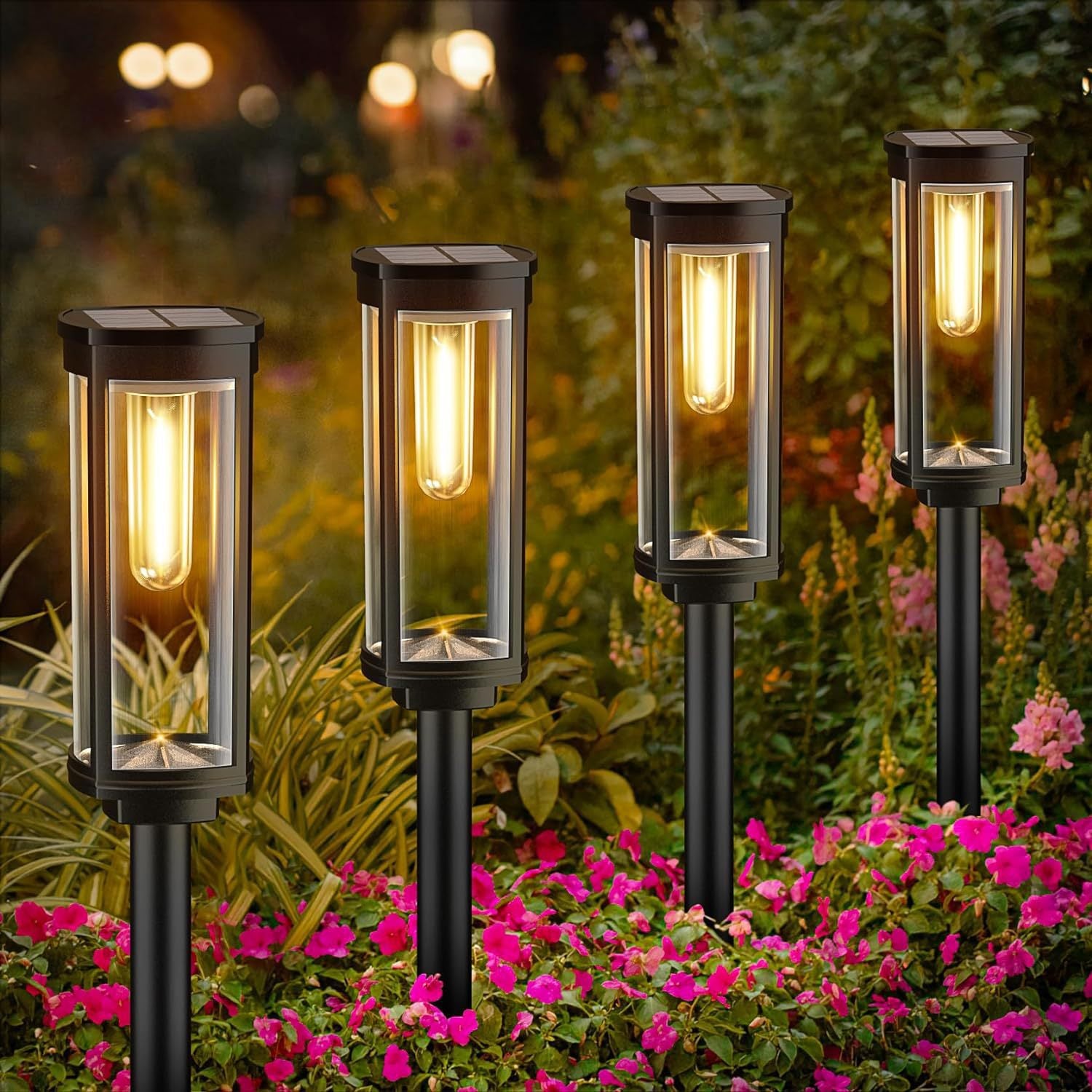 Solar Tungsten Wire Lawn Lamp Outdoor Courtyard Ground Lamp