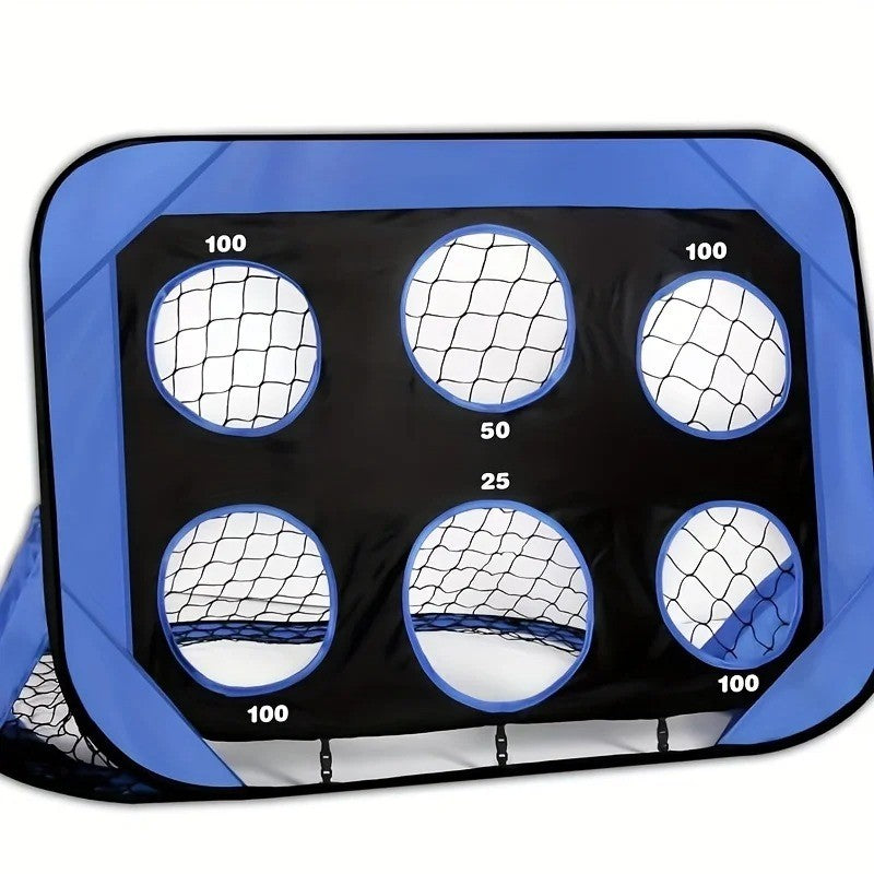 Support Pan European：4 In 1 Football Goal Pop-Up Soccer Goal Football Training Goal Net Carry Bag Kids