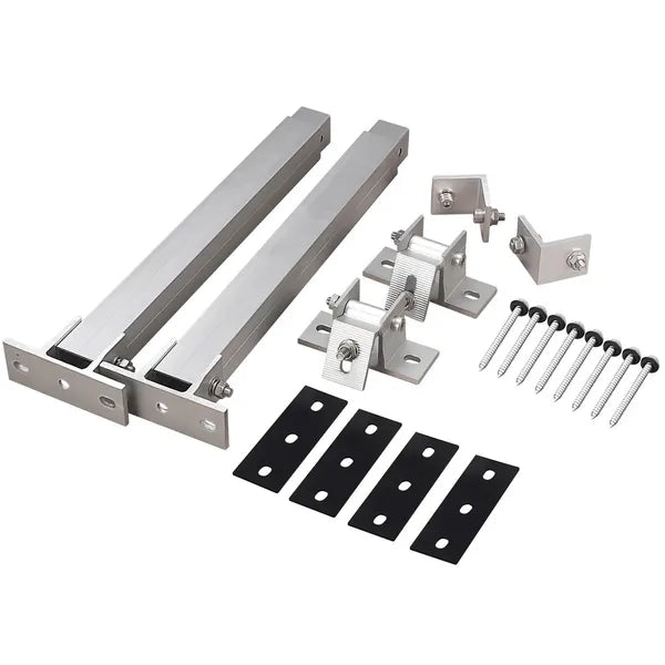 Solar Photovoltaic Adjustable Front And Rear Foot Brackets, Single Set Of 15-30 Degrees (nut Type)