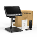 Digital Microscope 50-1200X Magnification 7-Inch 1920*1080P Screen 5MP TYPE-C Port 8 LED for Precise Inspection