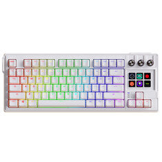 K1 Pro AI Wired Mechanical Gaming Keyboard 3 Knobs 6 LCD Keys Hot Swappable