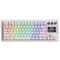 K1 Pro AI Wired Mechanical Gaming Keyboard with 3 Knobs and 6 LCD Keys Hot-swappable Gasket Sturcture RGB Light Gamer Keyboards