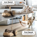 Smart Remote-Controlled Electric Car With Wire-Feather Toy For Cats