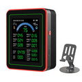 18-in-1 Air Quality Detector Formaldehyde CO TVOC CO2 PM1.0 PM2.5 Monitor Temperature Humidity High Precision Portable Sensor Data Export TFT Screen ZN-MT32