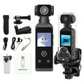 Pocket 5K HD Action Camera 270° Rotatable Wifi Mini Sports Camera with Waterproof Case for Helmet Travel Bicycle Driver Recorder