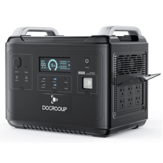 DOCROOUP 2000W Solar Power Station with LiFePO4 1997Wh Battery for Phone Tablet Home Camping Emergency